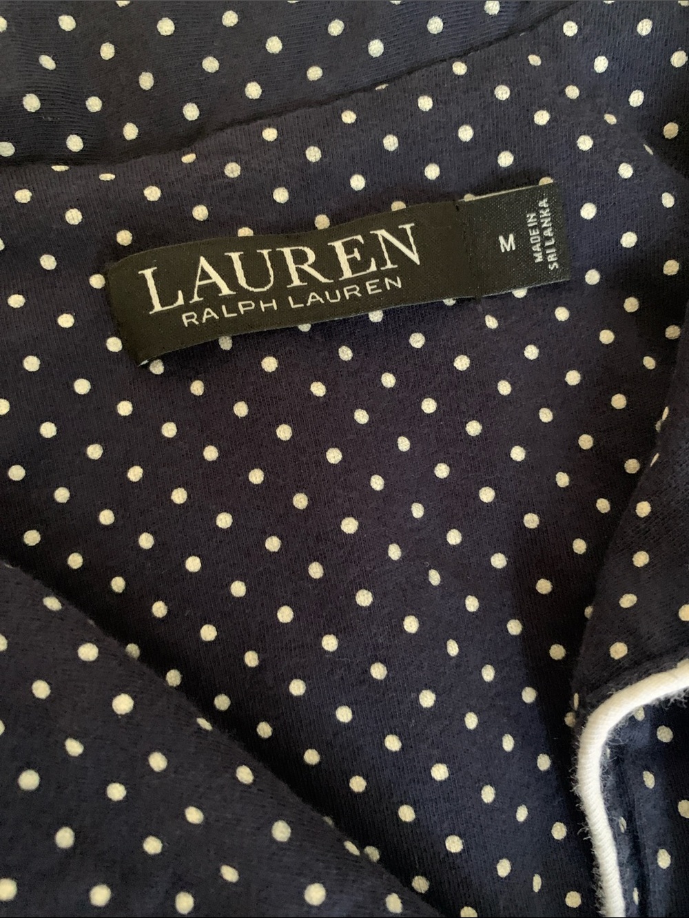 Ralph Lauren Navy Polka Dot Pajama Set - Picture 7 of 7